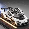 1/24 Toyota Senna Alloy Track Sports Car Model Diecasts Metal Racing Vehicles Car Model Simulation Sound Light with Spray Kids Toy Gift
