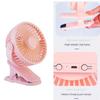Sommerventilator für den Kinderwagen, tragbarer Mini-Handclip-Ventilator für den Außenbereich, USB-Aufladung, leiser elektrischer Desktop-Ventilator für Babyzubehör