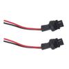2Pcs Socket Wires Male Adapter Bulb Copper Wiring Harness for Headlight Fog Lamps 12V‑24V
