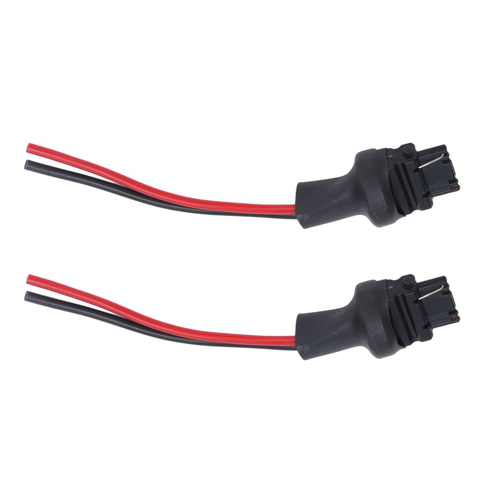 2Pcs Socket Wires Male Adapter Bulb Copper Wiring Harness for Headlight Fog Lamps 12V‑24V