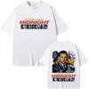 Threat Level Midnight Michael Scott Homage Graphic Print T-shirt Tv Series The Office Dwight Schrute Jim Halpert Men Women Loose Casual Oversized Top