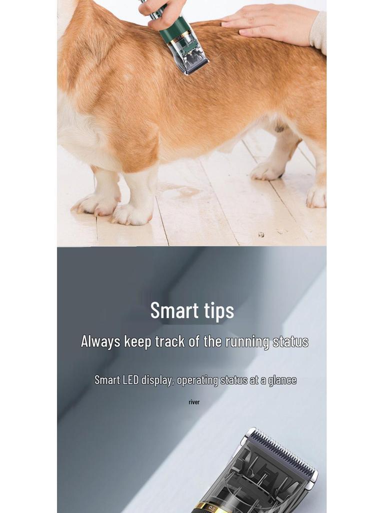 Rechargeable Pet Hair Trimmer: Professional Electric Clippers for Dogs and Cats