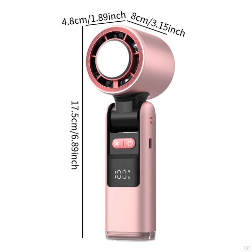 Handheld Personal Turbo Fan 1-100 Speed Brushless Motor Multifunctional for Travel Camping with