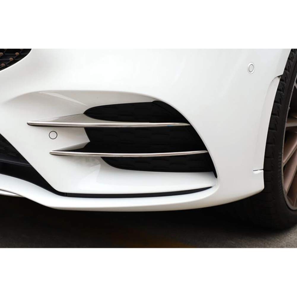 RUIQ Front Grille and Fog Lamp Garnish Bezel Covers for the New Chrome-Plated Mercedes-Benz A-Class (4th Generation, W177)