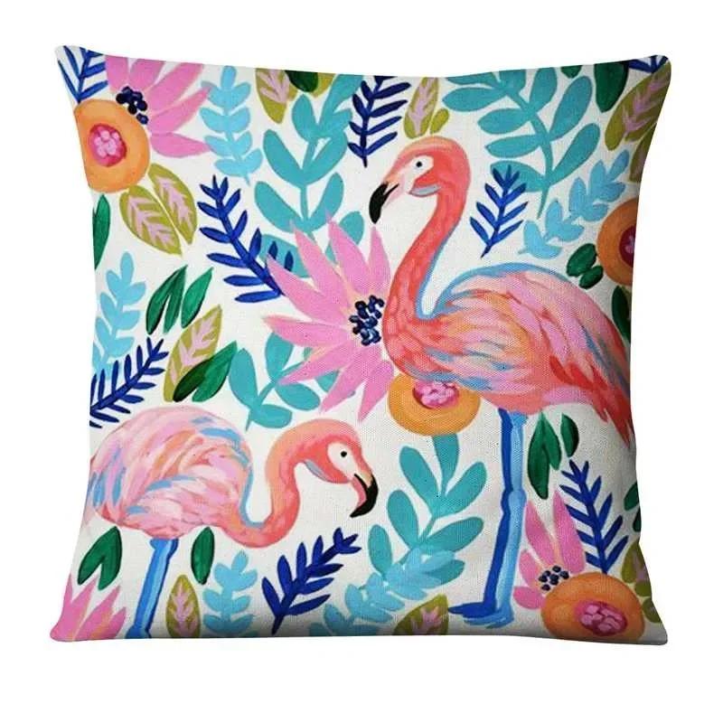 Home Pillow Decoration Watercolor Flowers Painting Print Pillowcase Home Decor Sofa Pillow Decorations Cushions Cover 45X45Cm