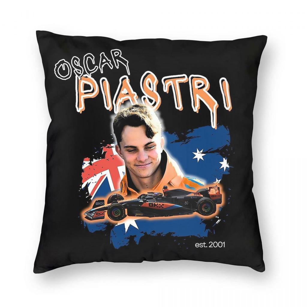 Oscar Piastri Cool Edit Quadratisches Kissenbezug Polyester Leinen Samt Bedruckt Reißverschluss Dekor Heimkissenbezug Großhandel