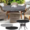 Round Table Rain Cover Outdoor Garden Furniture Waterproof Sun-Proof Protection Garden Patio Rain Covers Oxford Fabric Lining