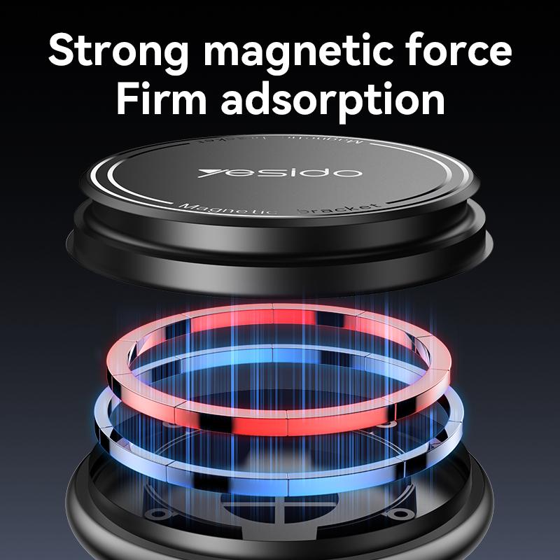 YESIDO C269 Magnetic Car Mount Holder Suction Cup Stand Bracket Extendable Arm