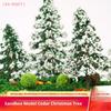 1/5Pcs Xmas Decoration 5 Sizes Of Mini Snow Pine Model Scenery Trees For Christmas Decoration Winter Ornaments Crafts For Home