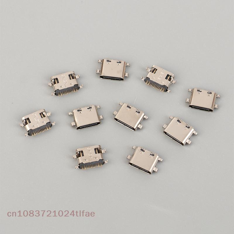 YY30-10 Pcs USB Type-C Charger Jack Port For Teclast M40 P20HD P20 USB C Charging Plug Dock Socket Connector
