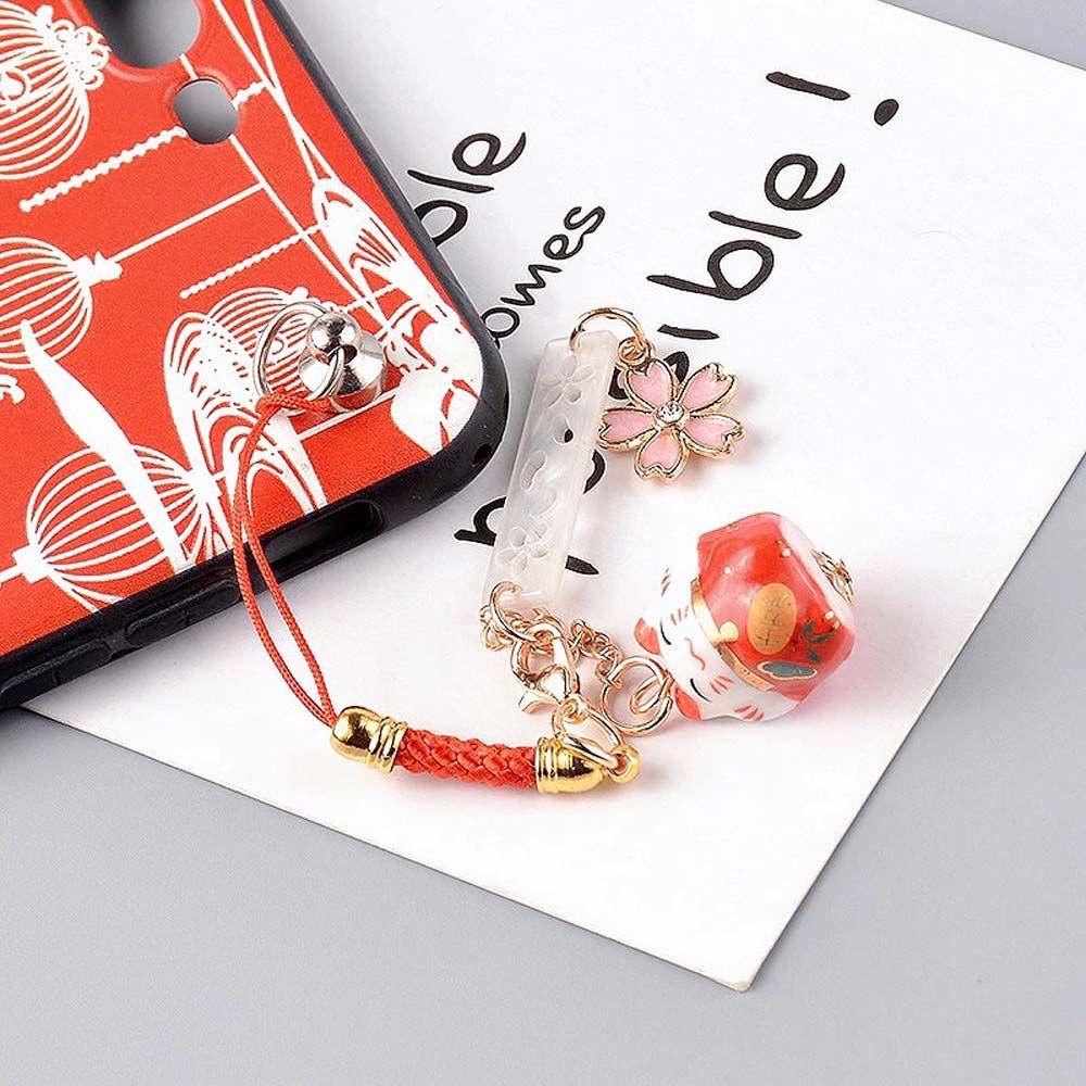 Hanging Rope Mobile Decoration Daisy Camera Lanyard Mobile Phone Rope Maneki Neko Smart Phone Strap