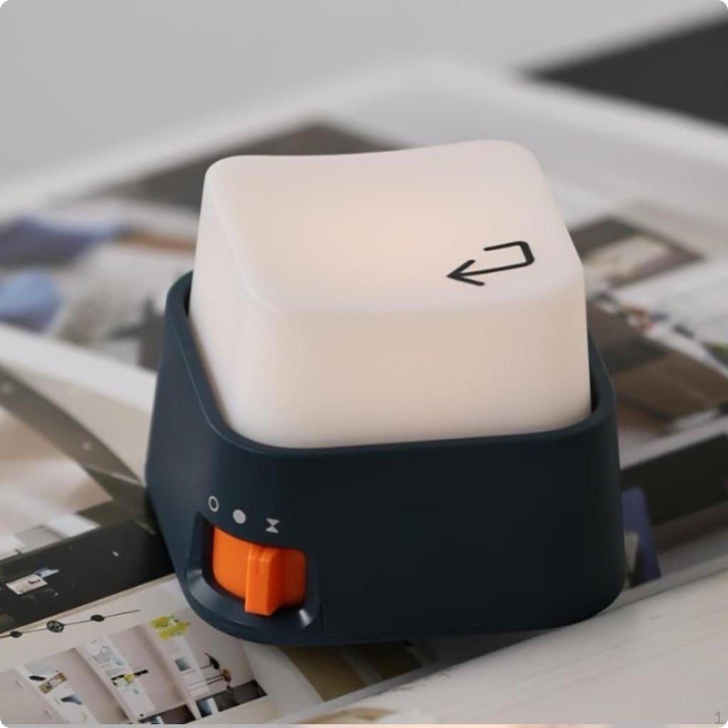 KeyShaped Night Light Warm Glow USB Portable Power for Readers, Kids, Bedside Table,