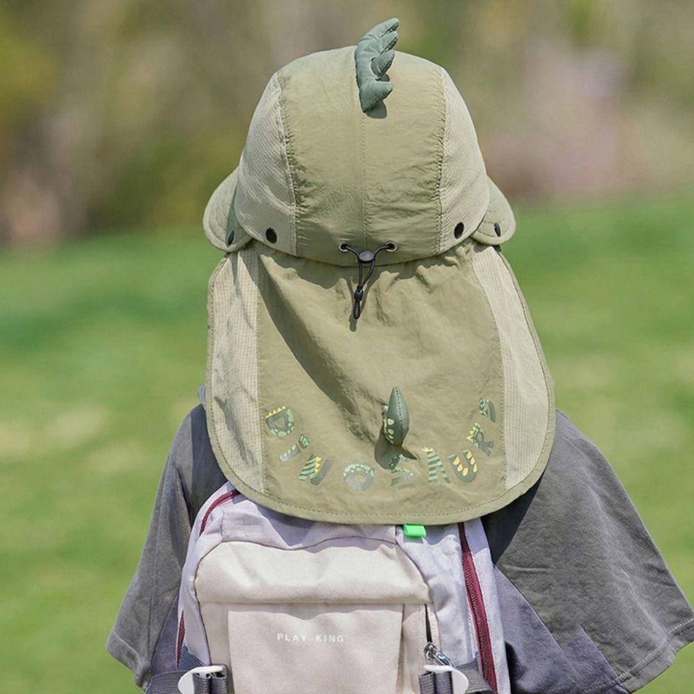 Sun Protection Kids Whistle Sunscreen Hat Extended Shawl Summer Sunshade Hat  Boys and Girls