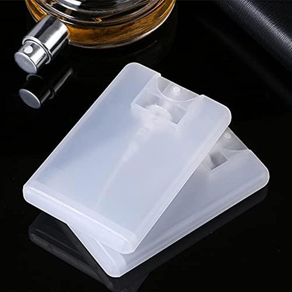 4/8 PCS Slim 20ml Spray Bottles Credit Card Size Refillable Mist Sprayers for Perfume Toner Insect Repellent Outdoor Travel