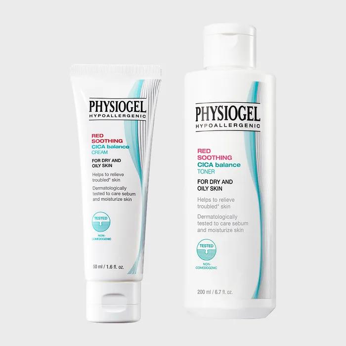 Physiogel _Cica Balance Cream 50ml + Red Soothing Cica Balance Toner 200ml