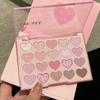 Sweetheart 20-Farve Øjenskyggepalette, Pudderbrun Mat & Shimmer, Glitrende & Levende, Alsidig Ny Ankomst til at Skabe et Elegant Makeup Look