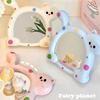 Dopamine Style Makeup Mirror Kawaii Cat Shaped Cosmetic Mirrors for Women Adjustable Wall-mounted Mirrors Wholesales 2025 New