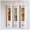 Gold-Stemmed Long Candles for Romantic Wedding Dinner