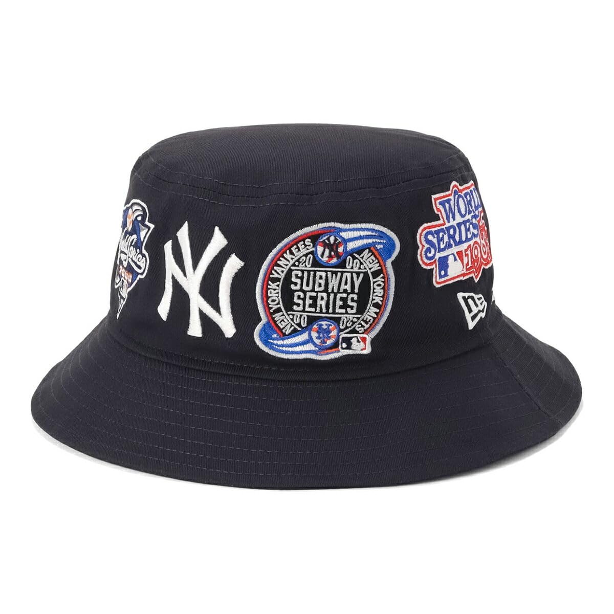 

New Era MLB Bucket Hat in NY Size BUCKET01 MANY NEYYAN NER36C2407 All-Over Navy, S/M, PATCH, NVY, 14388517,