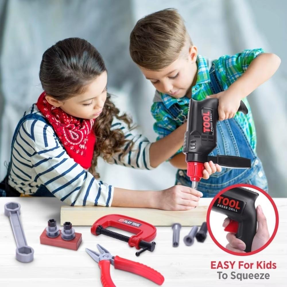 With Screwdrivers Pretend Play Tool Kit Simulation Engineering Toy Tool Box  For Toddler