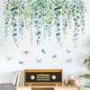 Flower Plants Wall Stickers Home Decoration Bedroom Adhesive Decals Wallpaper