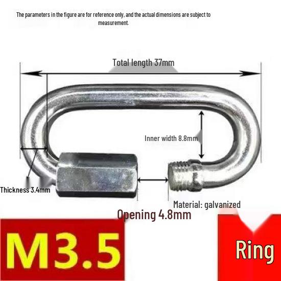 Galvanized Iron Quick Link and Runway Buckle for Cow and Sheep Chains