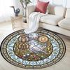 Birds Treasures Round Area Rug Under Office Chairs Bedroom Living Room Home Decor