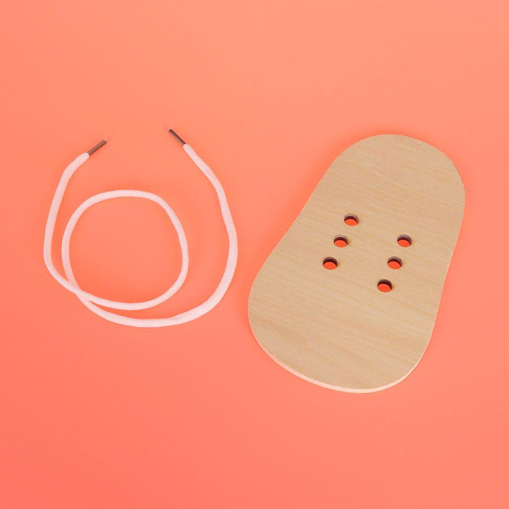 Funny Teaching Children Learning Tie Shoelaces Toys Educational Toys Wooden Shoe Lace