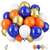 10inch-35pcs blue green purple and pink latex balloon set with confetti, suitable for weddings, birthdays, popular parties