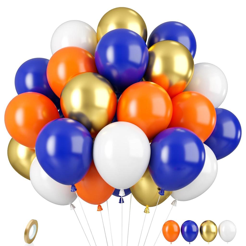 10inch-35pcs blue green purple and pink latex balloon set with confetti, suitable for weddings, birthdays, popular parties