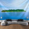 Bedroom Landscape Tapestry Sea View with Coconut Trees Home Mural Art Wall Decoration Aesthetic Garden Hanging Decor