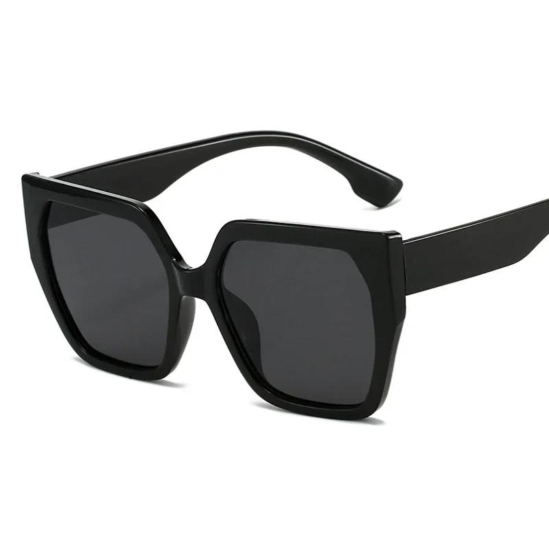 Trendige Spiegel Quadratische Sonnenbrille Damen Herren Farbverlauf Klassisch Großes Gestell Designer Marke Brillen Weiblich Männlich