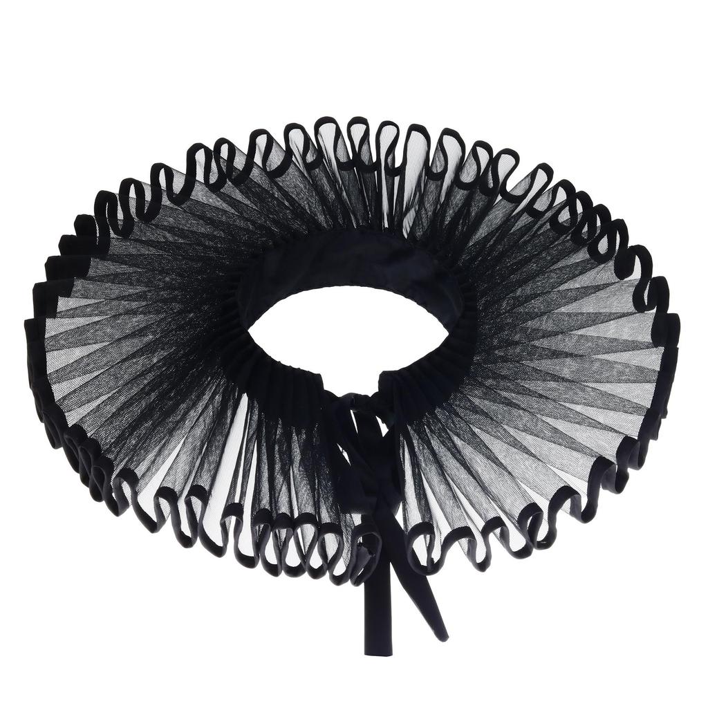 Karnaval Palyaço Fırfırlı Yaka - Retro Cosplay Aksesuarı