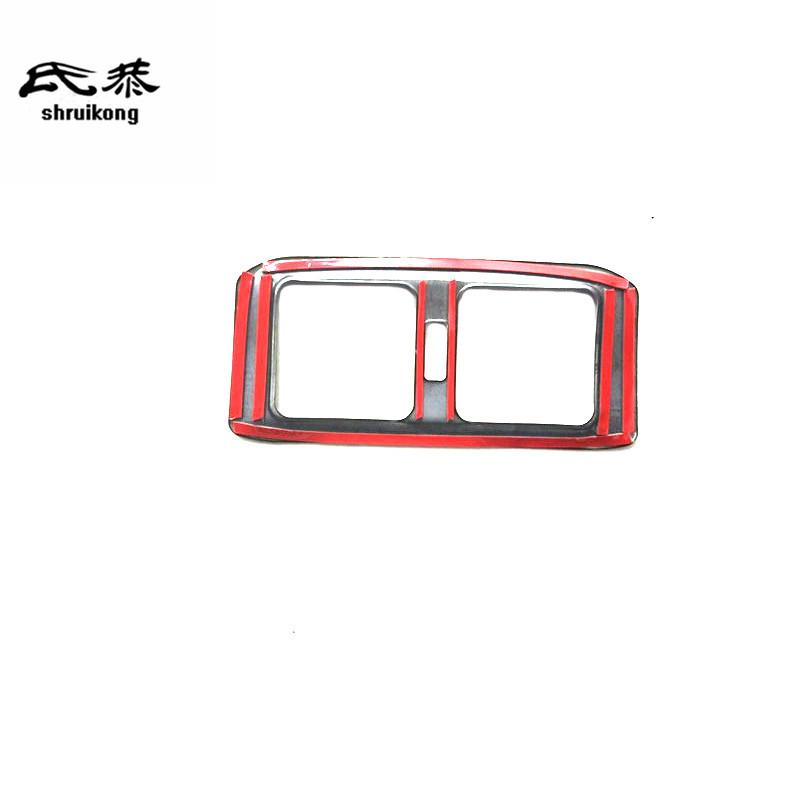 1PC For 2019 2020 Toyota RAV4 RAV 4 MK5 Stainless Steel Rear Air Conditioning Outlet Decoration Cover