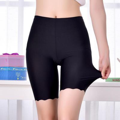 Pantaloni corti di sicurezza senza cuciture Donna Estate Plus Size Mutandine da ragazzo elastiche a vita alta Boxer antiattrito per pantaloncini da donna