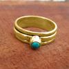 Jewelry, Round Imitation Opal Multi-Circle Ring, Retro Ethnic Style Ring.