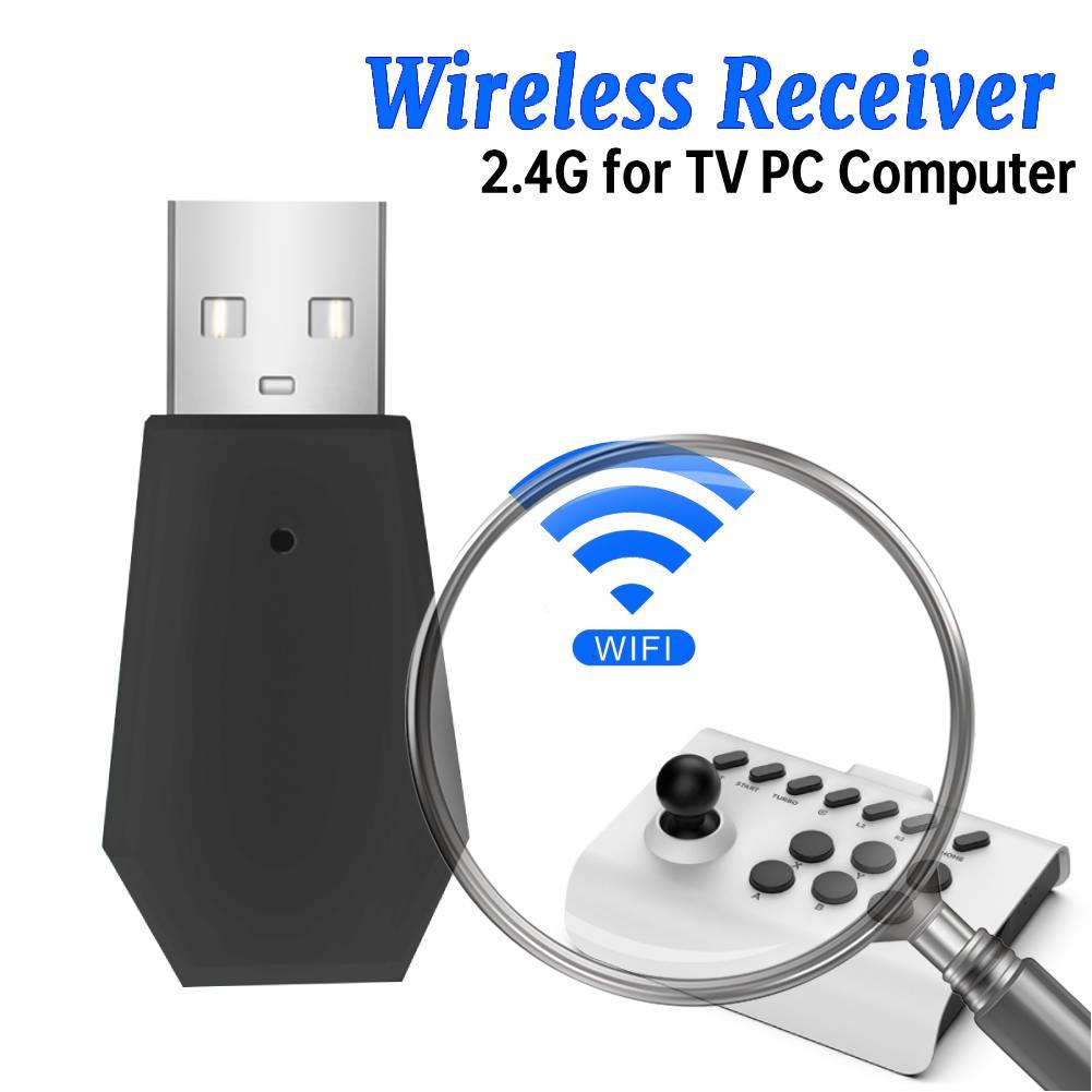 Game Console USB Wireless Dongle Receiver Multifunctional 2.4G Receiver Adapter Bluetooth-compatible for TV PC Computer