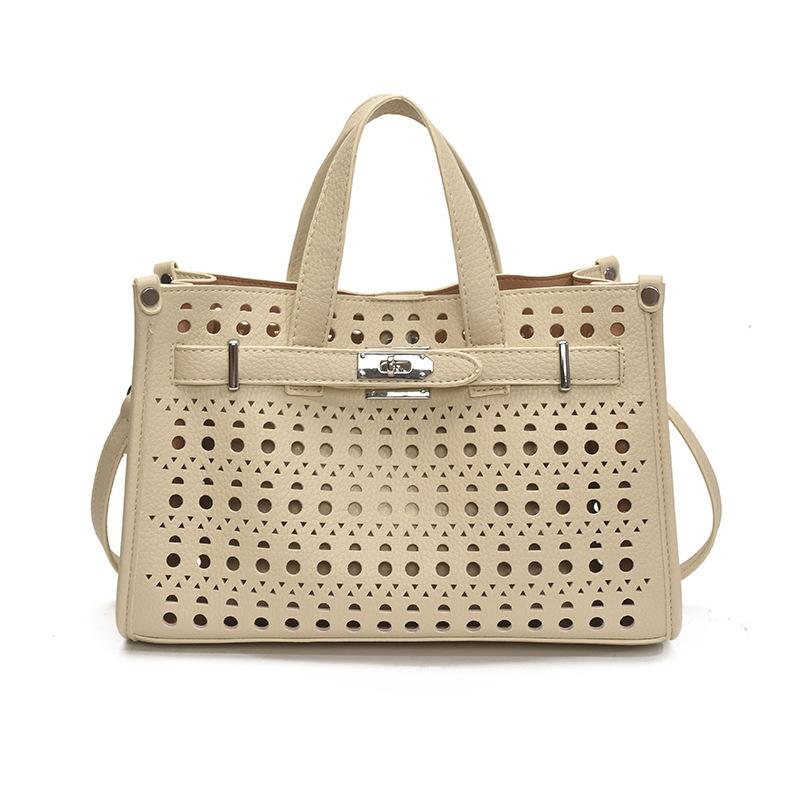 Hohlmode Einfarbig Tragbar Klein Quadratisch Tasche Damen Neu Vielseitig Lässig Schulter Umhängetasche