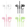S32 Universell 3,5 mm L-formet Plugg Kablet Øretelefon for Telefon