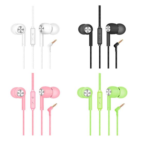 S32 Universal 3.5mm L-shaped Plug Wired Earphone for Phone