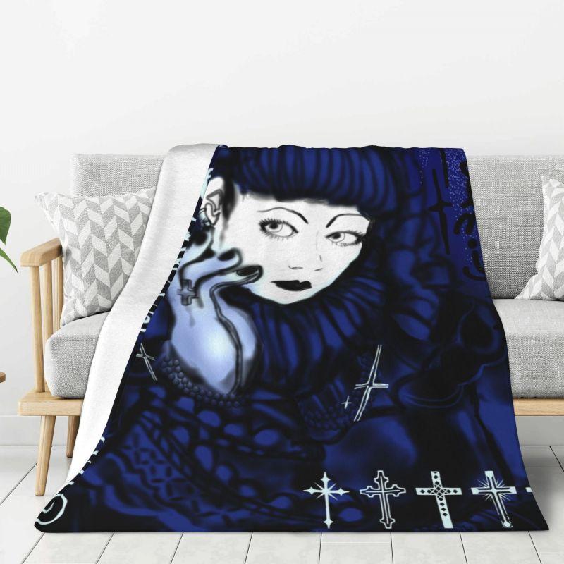 Custom Malice Mizer Mana Sama Moi Meme Moitie Blanket Warm Fleece Soft Flannel Throw Blankets for Bed Sofa Car Spring Autumn