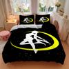 Moon Princess Silhouette Bedding Set  Comforter Cover Gift for Bedroom,Includes 1 Cover and 2 Pillowcases, No InsertB300