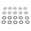 10pcs Brake Master Cylinder Sight Glass with O Ring Motorcycle Brake Master Cylinder Window for Motorcycle ATV