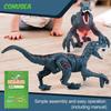 Remote Control Dinosaur Toys Kid 8Ch 2.4G Radio Controlled Velociraptor Toy Imitates Walking and Sounds Shaking Head Toy for Boy