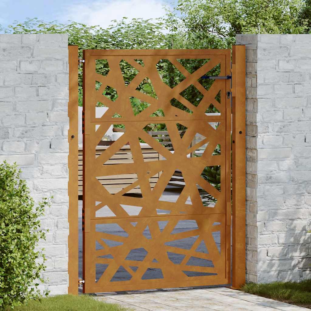 Garden Gate 100 X 125 Cm Corten Steel Light Design