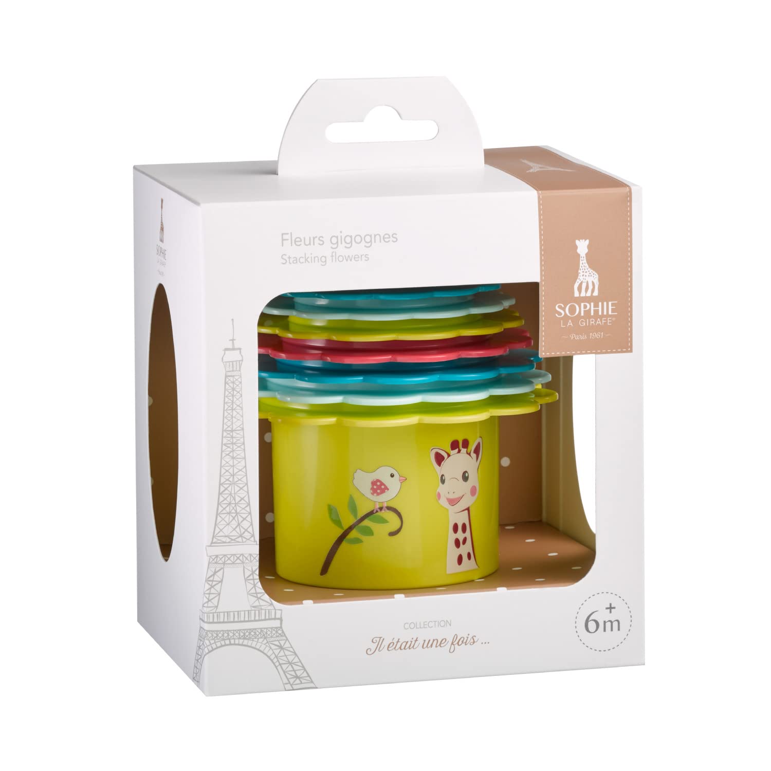 

Vulli Flower Building Cup, Sophie the Giraffe [Official Japanese Product], 6 Months (Up to 0 Years), Cup, Baby Supplies, Cute Baby Toy for Boys and