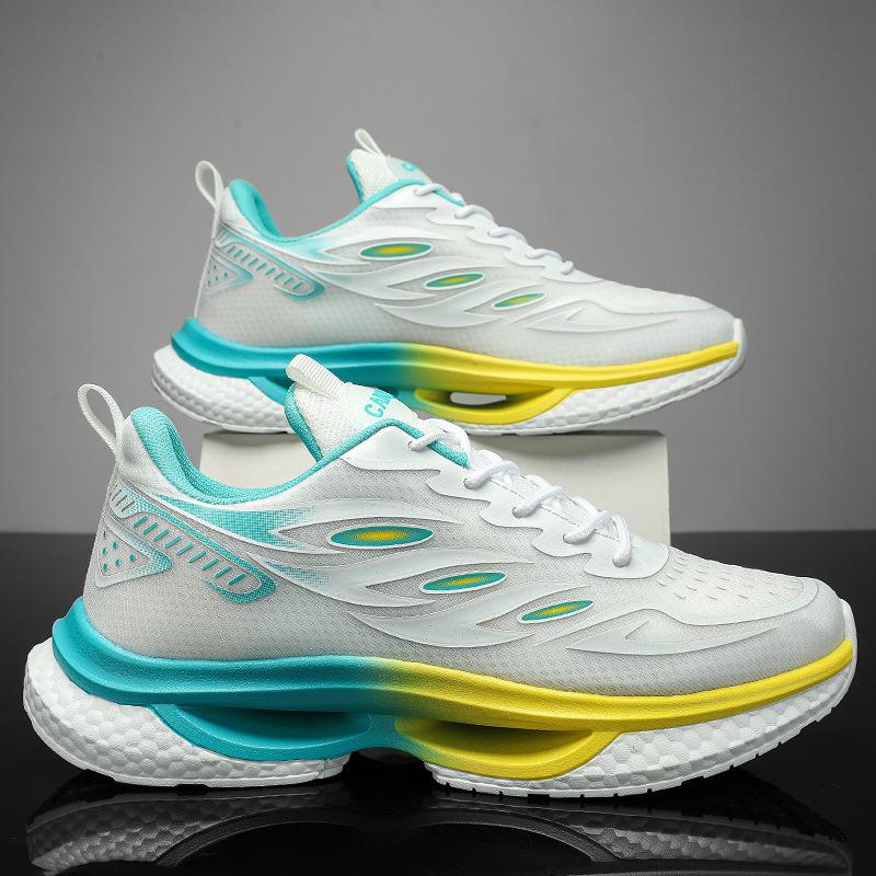 22 cheap spring and summer new fly-woven mesh casual student trendy shoes breathable sports running shoes 36