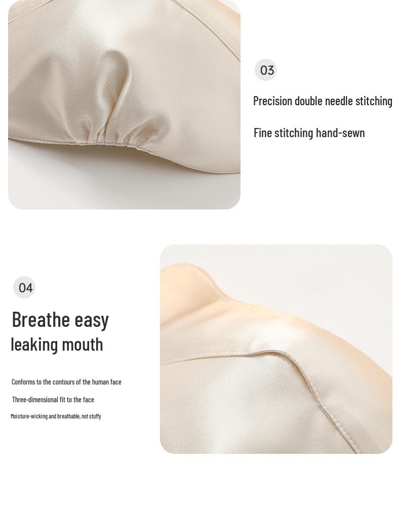 Silk Sunscreen Mask for Sensitive Skin - Blush Gradient, Breathable UV Protection, Full Face Coverage with Mulberry Silk Eye Corners.