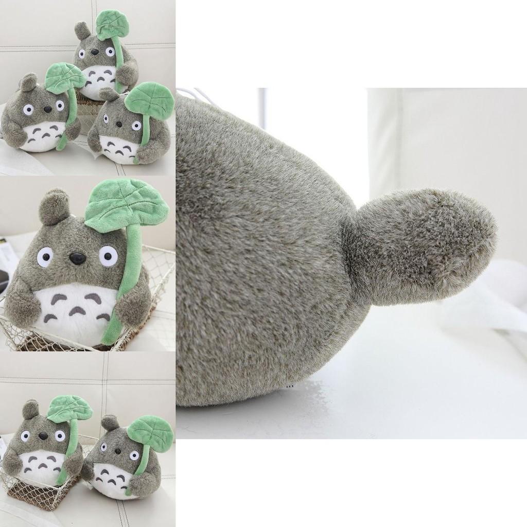 Cute Anime My Neighbor Totoro Plush Toy With Lotus Leaf 22/30cm Stuffed Kid Gift