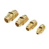 Equal Reducer Nipple Flare Tube Od 1/4" 5/16" 3/8" 1/2" 5/8" 3/4" 7/8" Sae-Standard Brass Pipe Fitting Connector Air Coniditoner